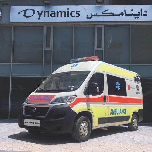 لمواجهة فيروس كورونا (كوفيد – ١٩) "داينامكس" تهدي سيارة إسعاف مجهزة لدعم جهود القطاع الطبي