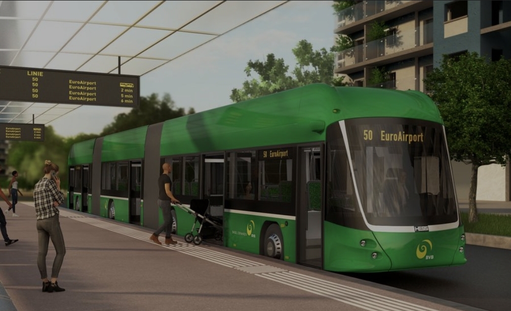 Basel orders 62 e-buses: eight 25-meter awarded to HESS (besides the 54 eCitaro)