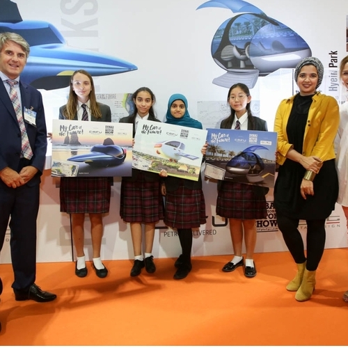 معرض دبي الدولي للسيارات 2019 يحتفي بابتكارات الطلبة مع مسابقة سيارتي المستقبلية