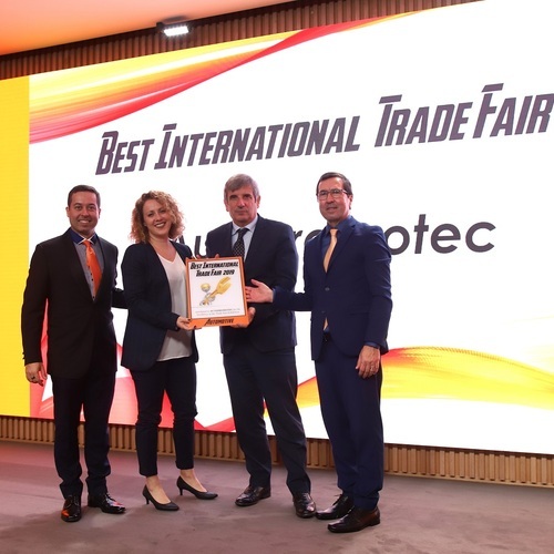The award was given by Automotive Magazine in Lisbon. The reason: "Quality and efficiency in the organisation of the event and in the reception of exhibitors"