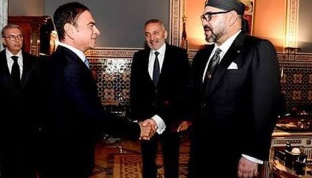 غصن في لقاء محمد السادس يؤكد على زيادة استثمارات رينو في المغرب