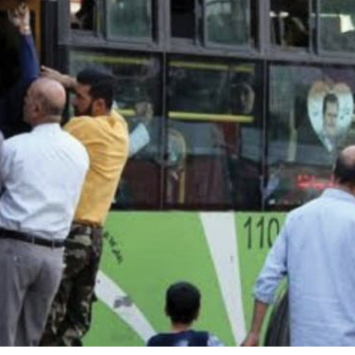 سوريا تعاني قله الاتوبيسات والباصات للنقل