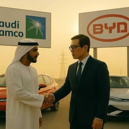 أرامكو السعودية وشركة BYD تتعاونان لدخول مجال مركبات الطاقة الجديدة