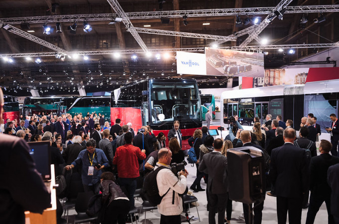علي مساحة 82000 الف متر مربع وبحضور 550 شركة عالمية تنطلق بعد ايام فعاليات Buswarld Europe 2025